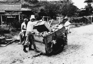 Collecting trash