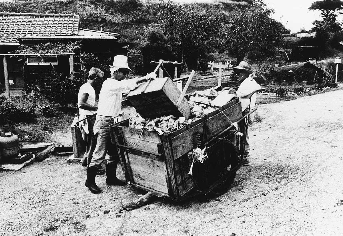 Collecting trash