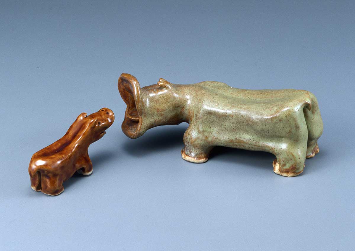 Mother and child hippopotamus